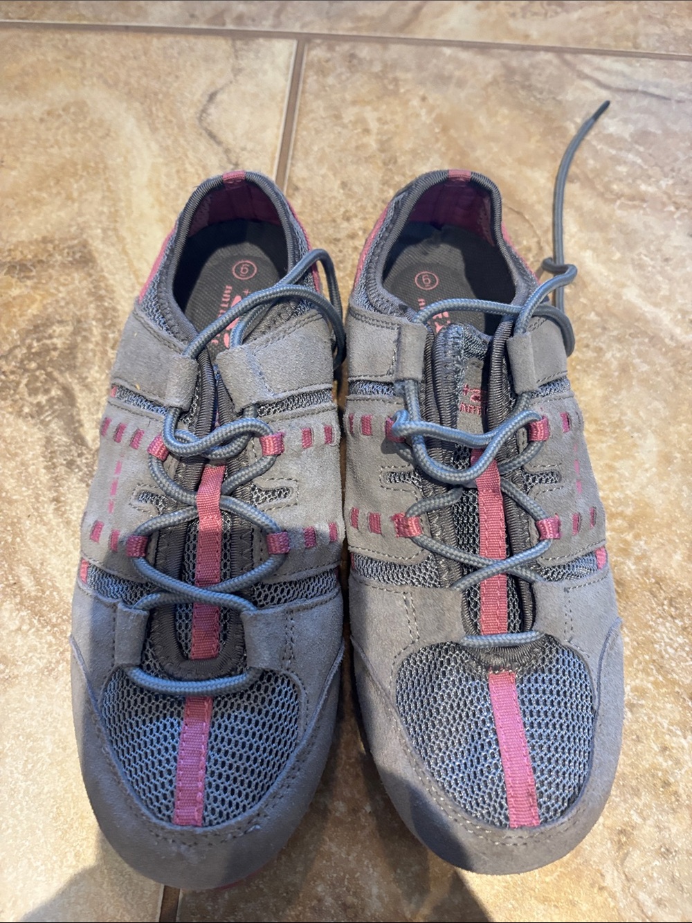 Women’s Grey and Pink Active Walking Shoes